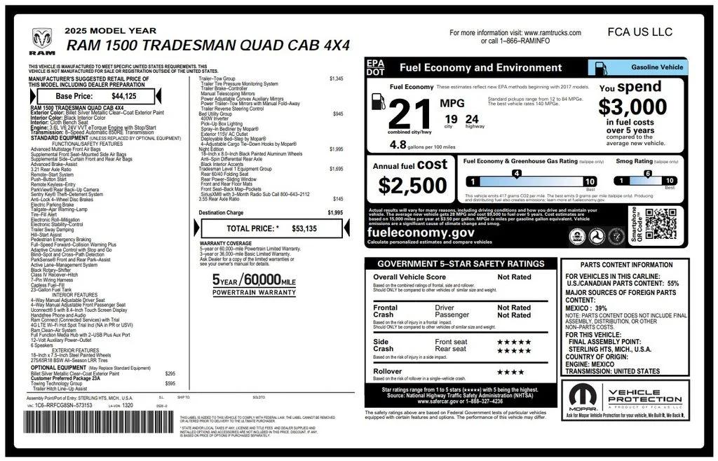 ram ram 1500 pickup 2025 1C6RRFCG8SN573153 image ram ram 1500 pickup 2025 1C6RRFCG8SN573153 image